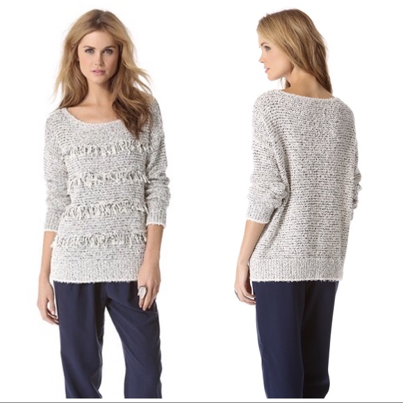 Joie Sweaters - Joie Camille Fringe Pullover Sweater